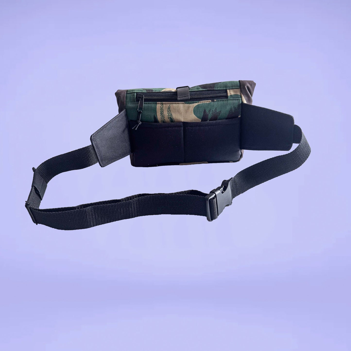 Belt bag top roll
