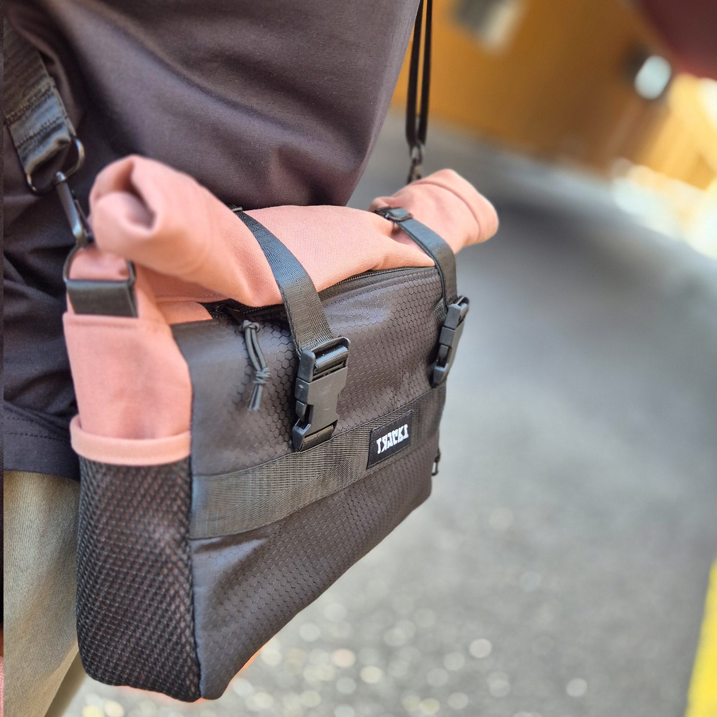 Roll Top Crossbody bag