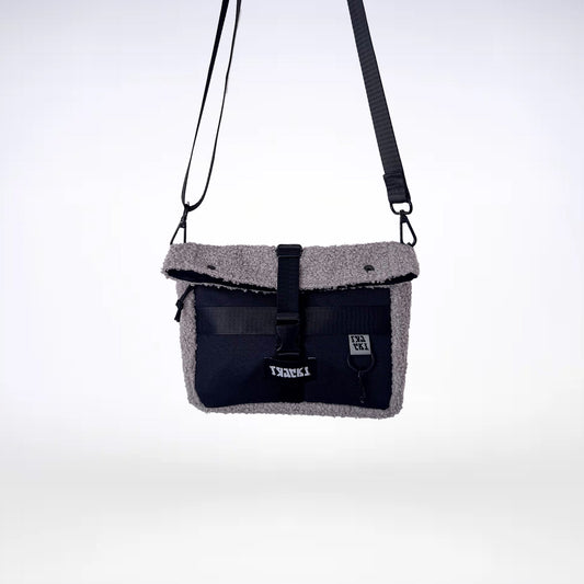 Roll Top Crossbody bag Fleece
