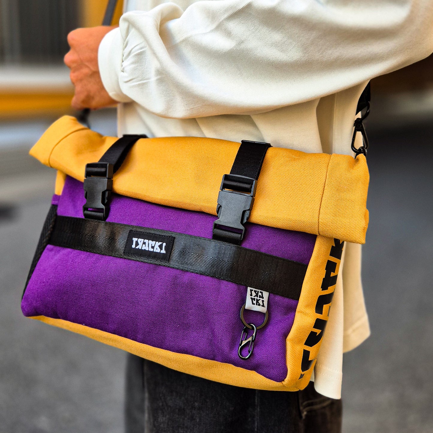 Roll Top Crossbody bag